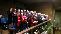 Optreden HGK tijdens kerkdienst 1e Kerstdag